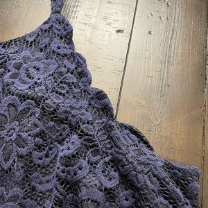 Fortune & Ivy 1X navy blue after Five Dress